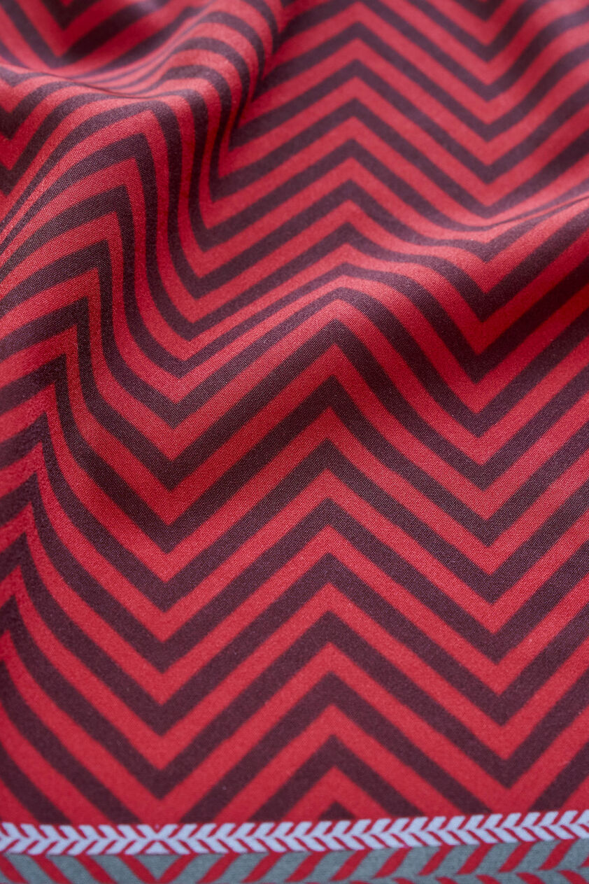 Ishit Pocket Square - Maroon, Maroon, image 2