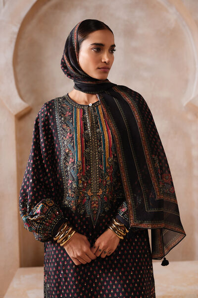 Nafeesa Stole - Black