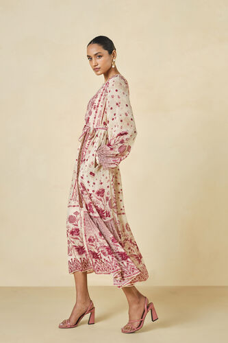 Stefanski Printed Dress - Cream, Cream, image 2