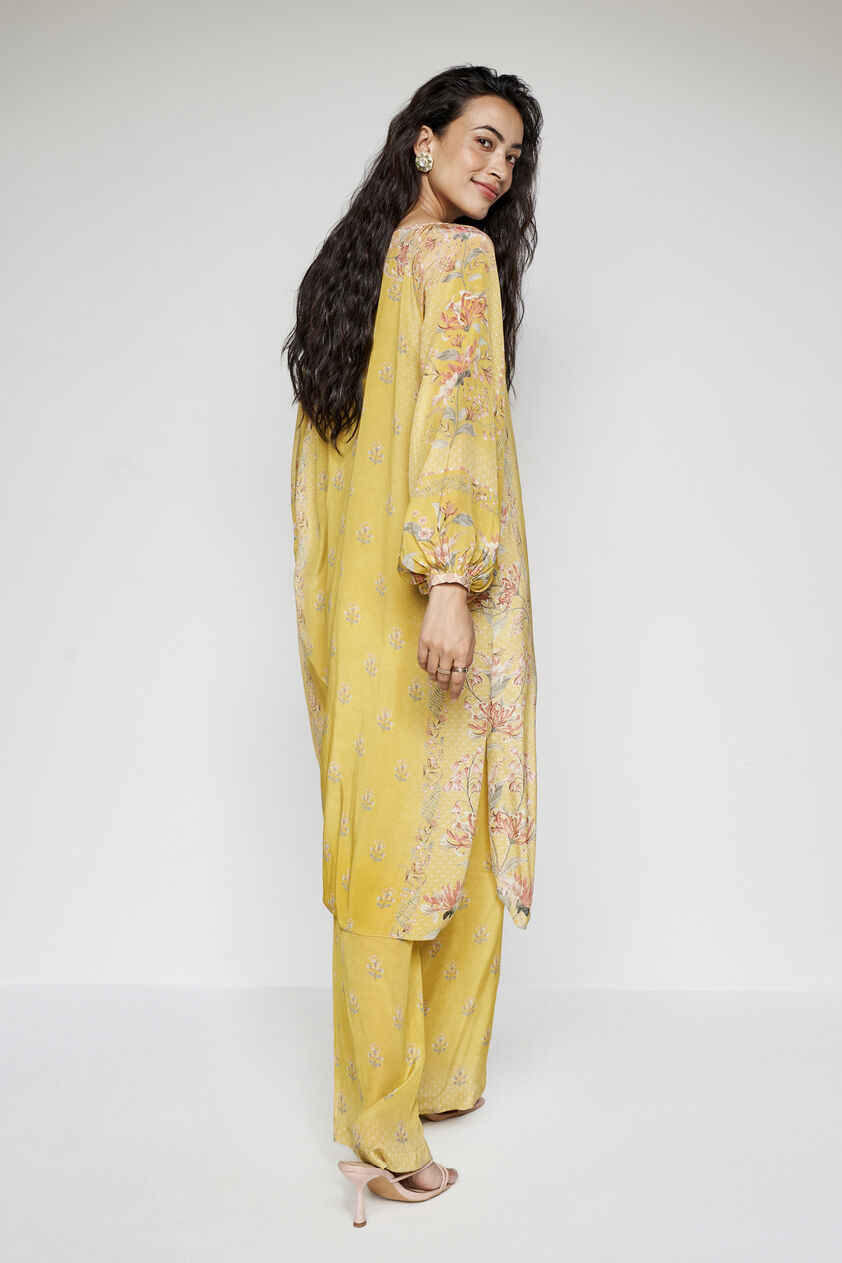 Nisho Kurta Set - Yellow, Yellow, image 2