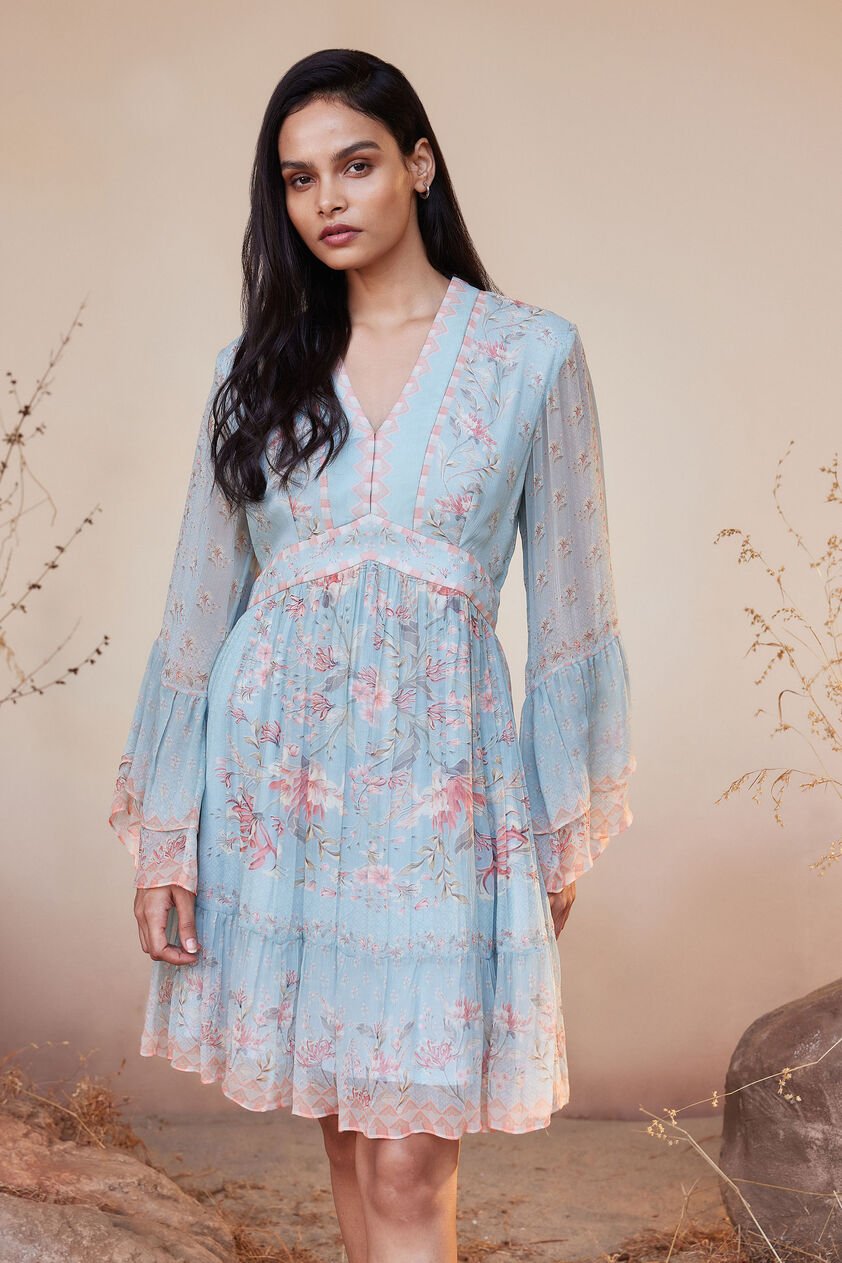 Sonora Dress - Blue, Blue, image 2