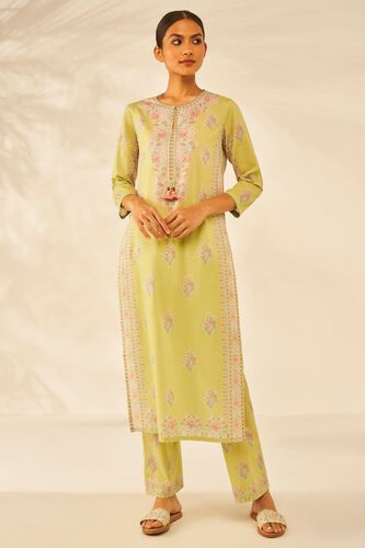 2 - Mehar Kurta Set &ndash; Lime, image 2