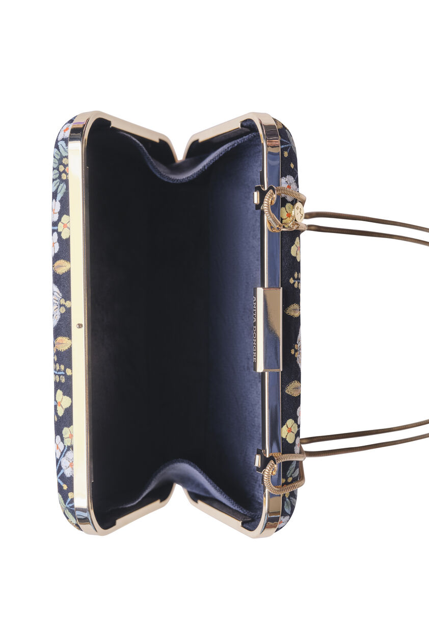 Pichhwai Clutch - Nightingale Black, Black, image 9