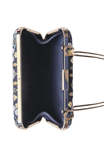 Pichhwai Clutch - Nightingale Black, Black, image 9