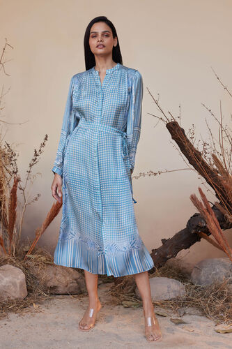 Neela Tie-up Dress - Blue, Blue, image 1