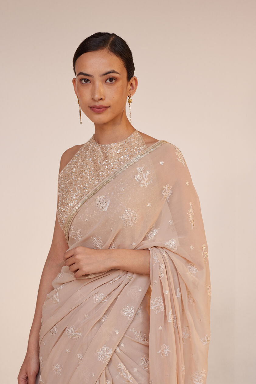 Iqra Saree - Flesh, Flesh, image 4