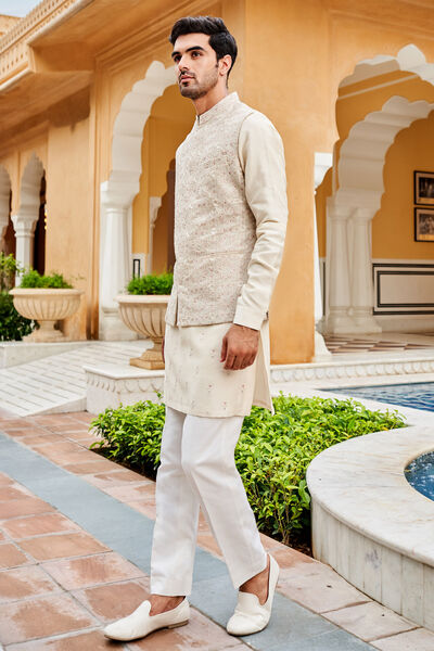 Gaith Nehru Jacket - Off White