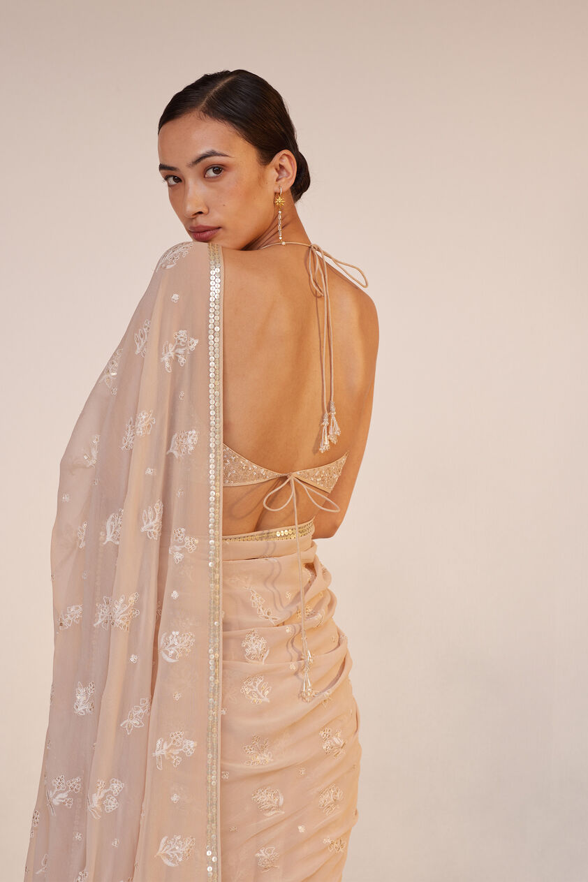 Iqra Saree - Flesh, Flesh, image 7