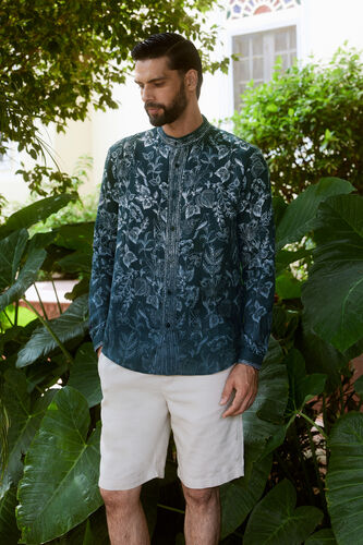 Kalp Linen Shirt - Indigo, Indigo, image 1