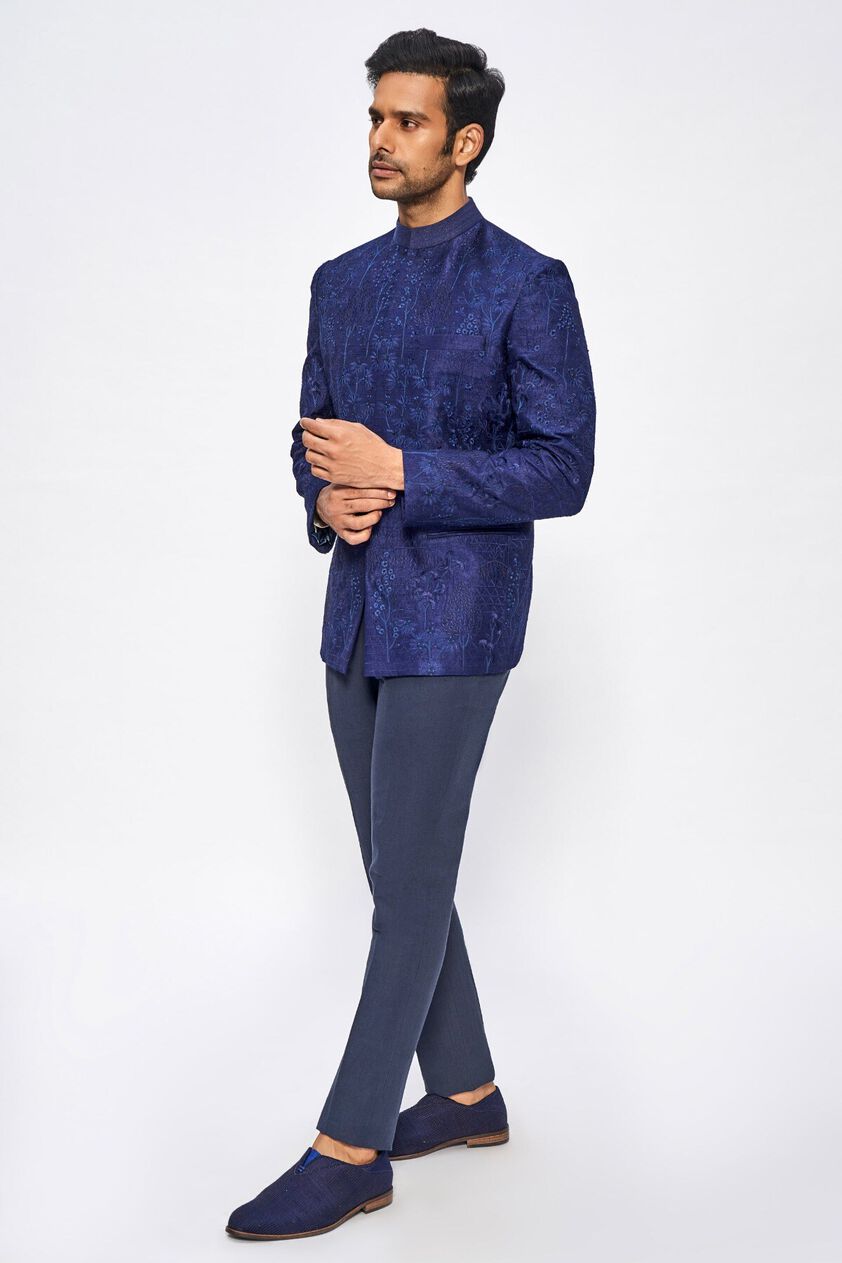 2 - Hanzal Bandhgala – Navy Blue, image 2