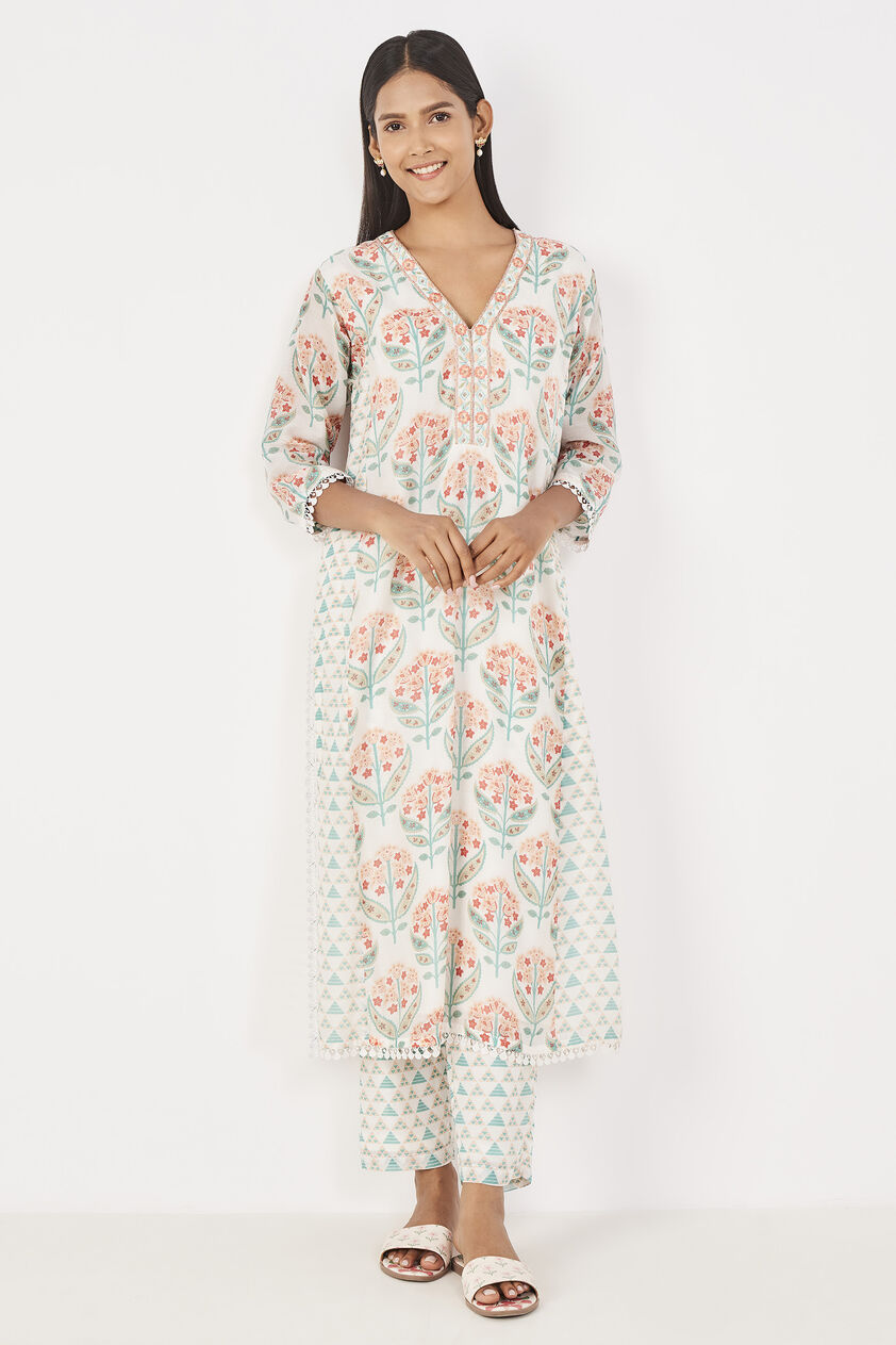 Alvia Kurta Set - Natural, Natural, image 4