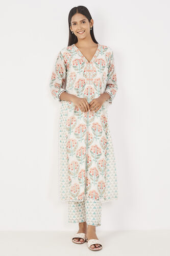 Alvia Kurta Set - Natural, Natural, image 4