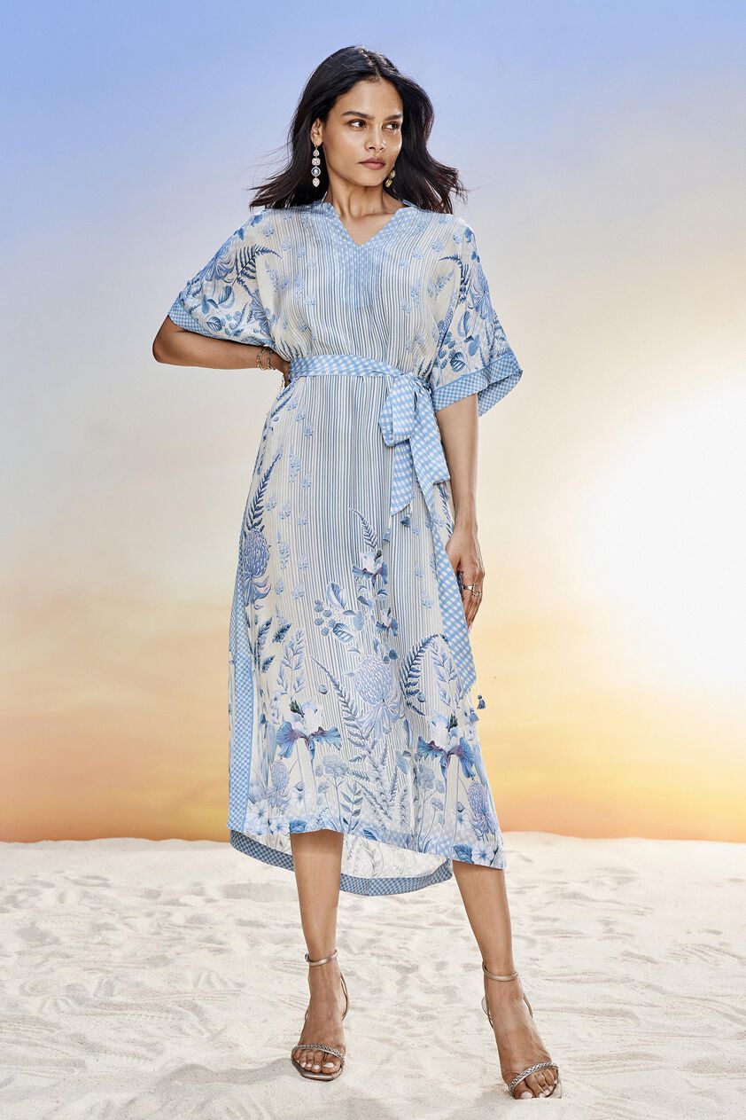 Neela Dress - Blue, Blue, image 1