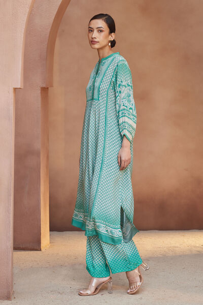 Amal Kurta Set - Green