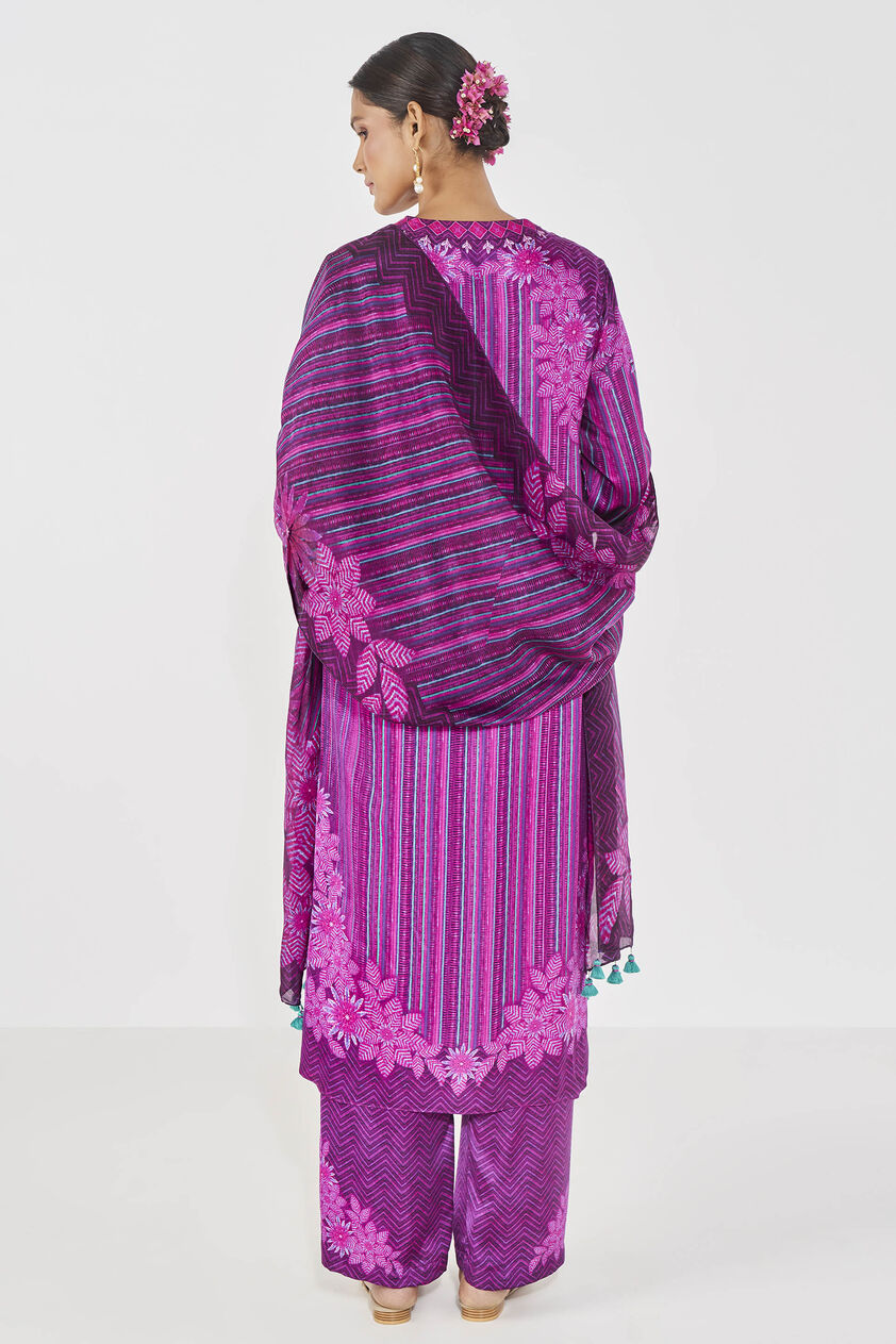 Mehr Kurta Set - Purple, Purple, image 3