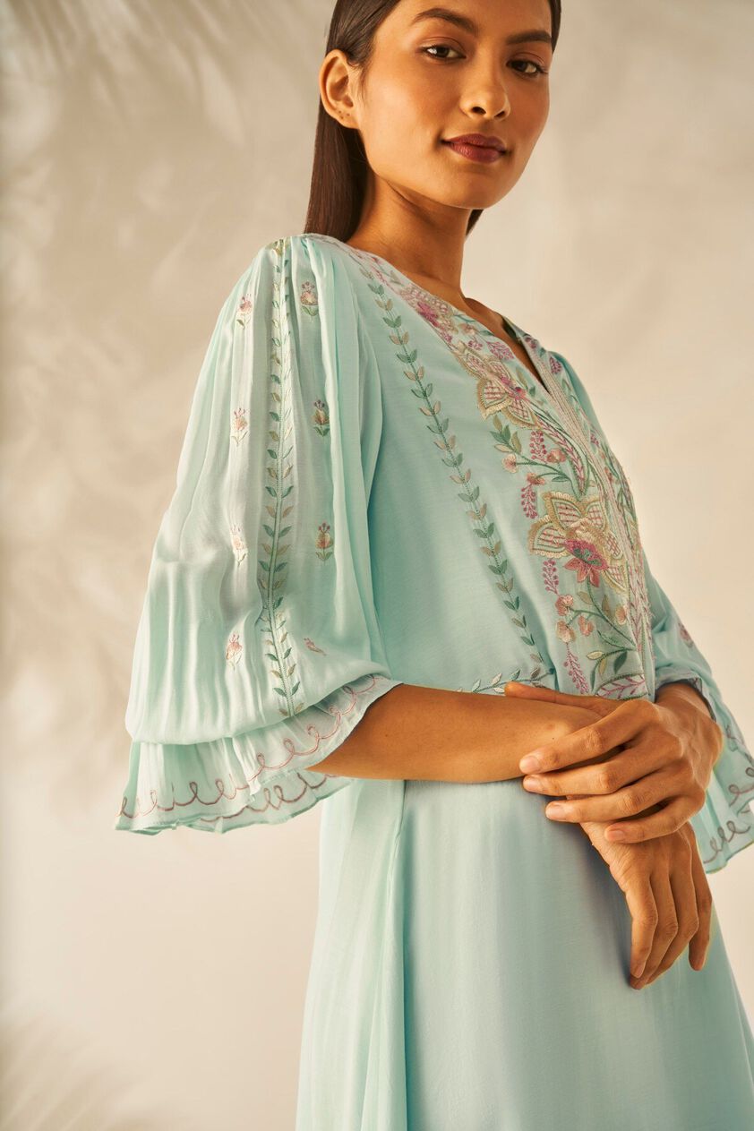 5 - Dhwani Long Dress - Ice Blue, image 5
