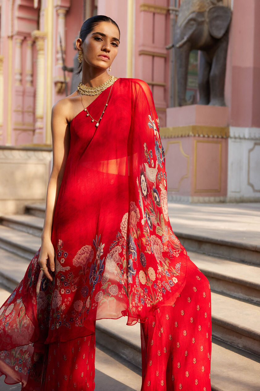 Elaheh Pant Set - Red, Red, image 6