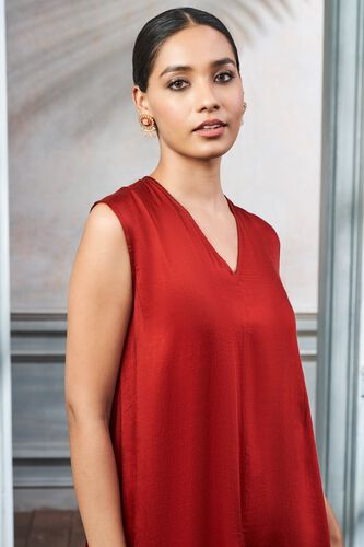 4 - Arudra Kurta Set - Maroon, image 4