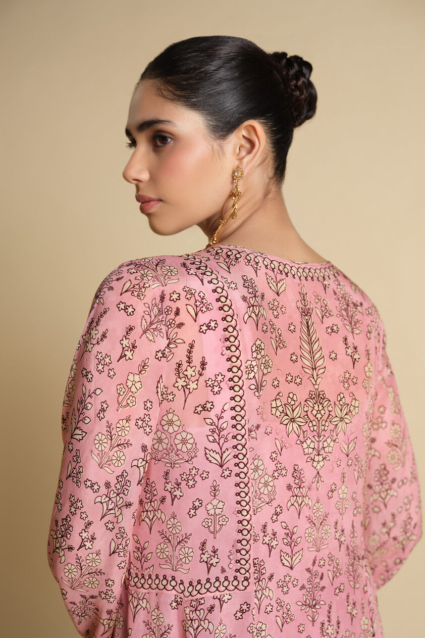 Niral Printed Kaftan - Blush, Blush, image 4