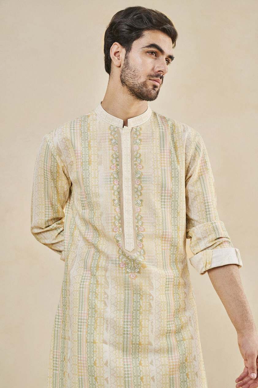 Prasit Kurta - Mustard, Mustard, image 5
