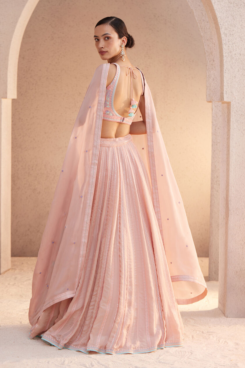 Harshini Lehenga Set - Blush, Blush, image 3
