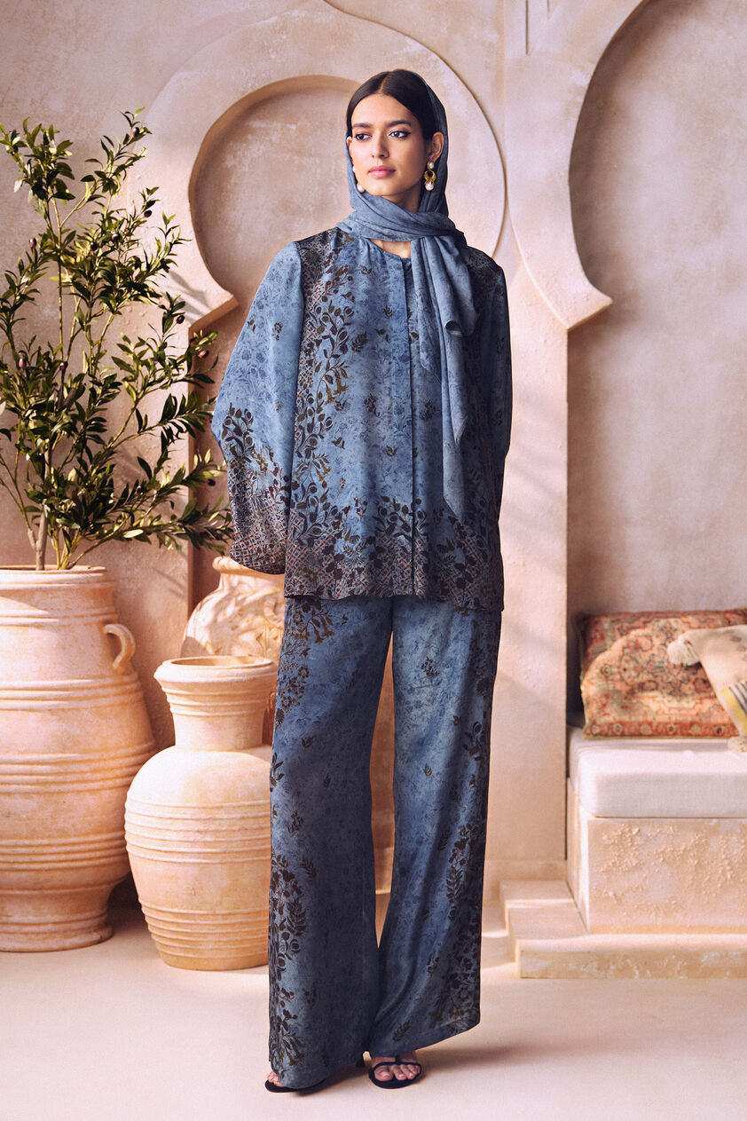 Jazal Co-ord - Blue, Blue, image 1