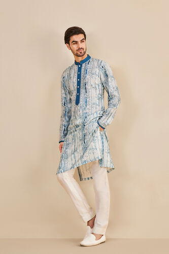 Abhinit Kurta - Blue, Blue, image 2