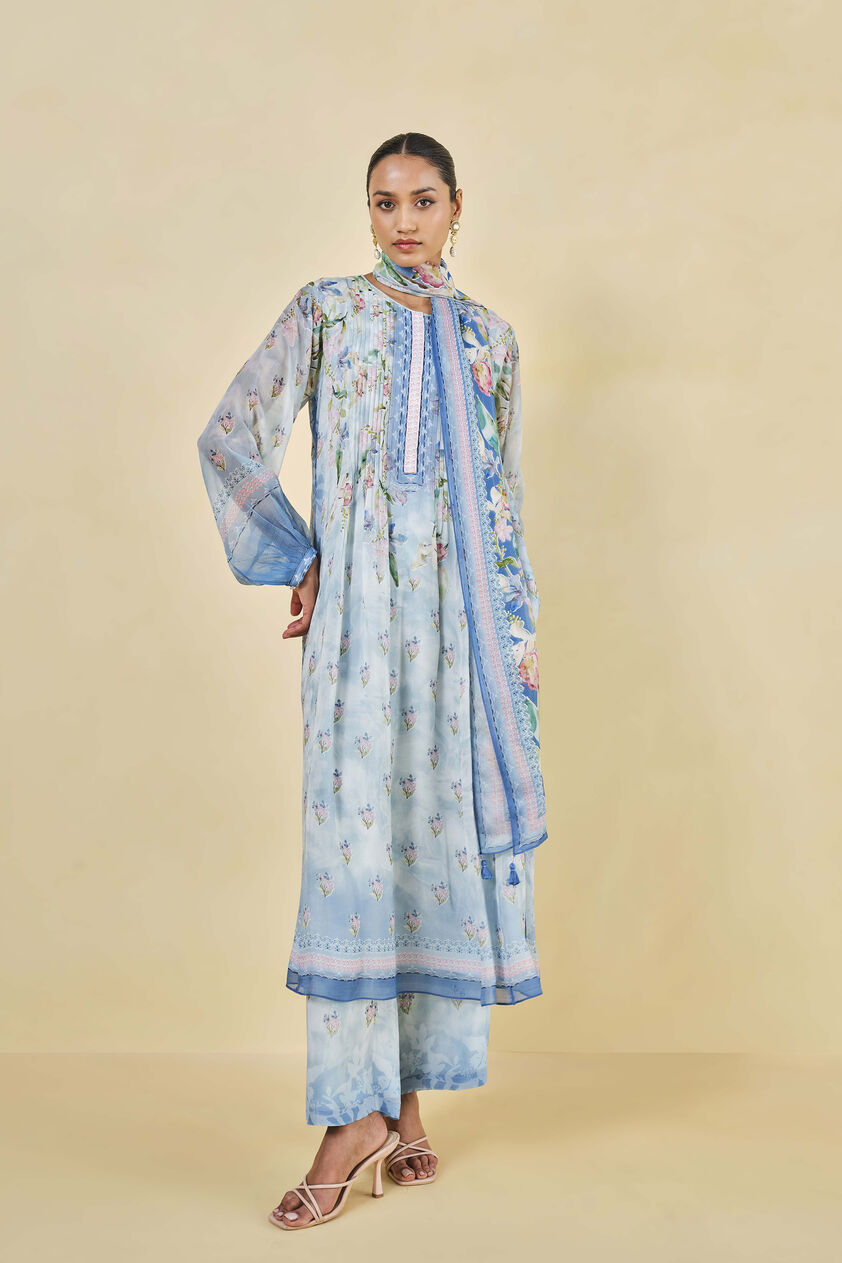 Dayflower Suit Set - Blue, Blue, image 1