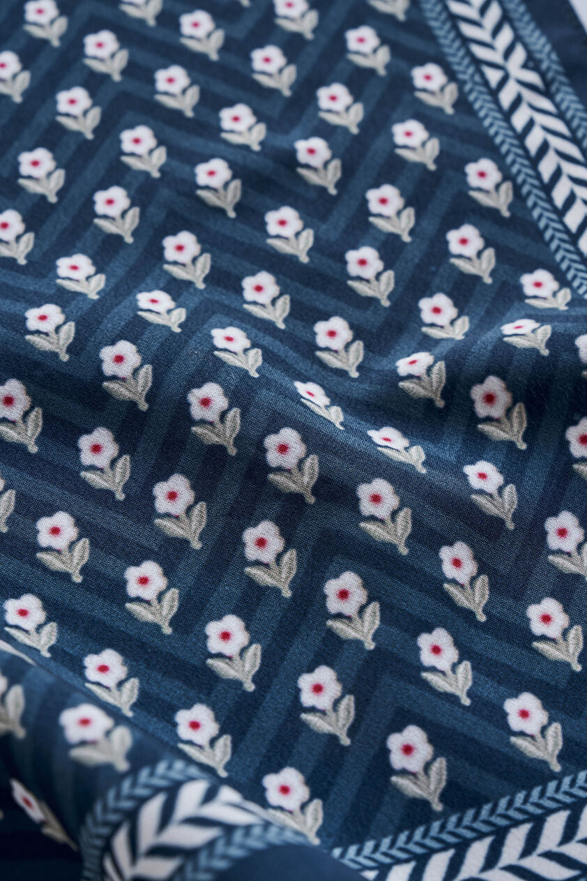 Ryaan Pocket Square - Navy, Navy, image 2