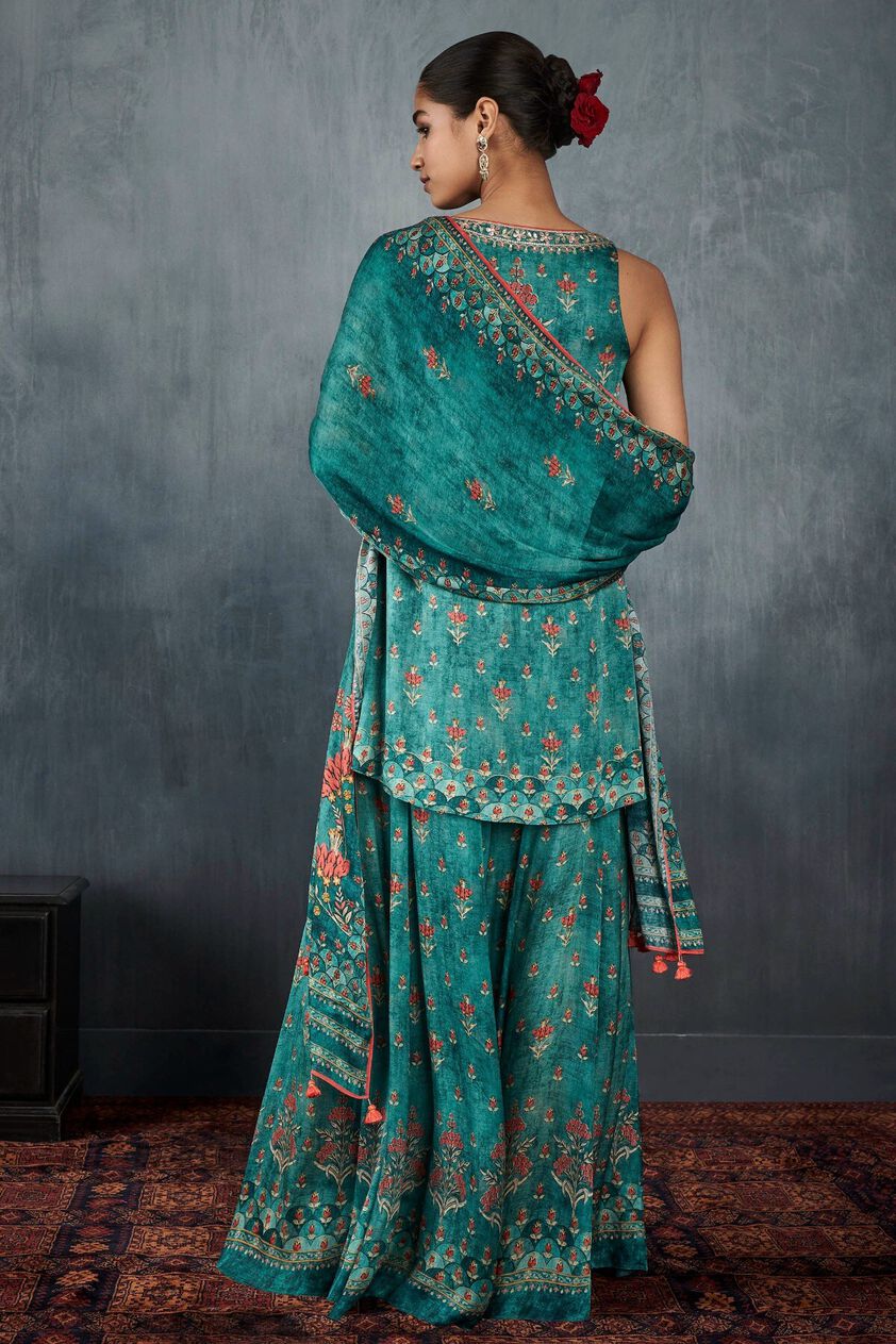 4 - Havisa Sharara Set – Blue , image 4