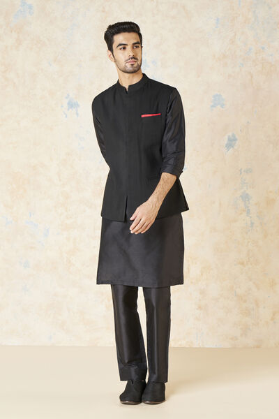 Akheel Nehru Jacket - Black