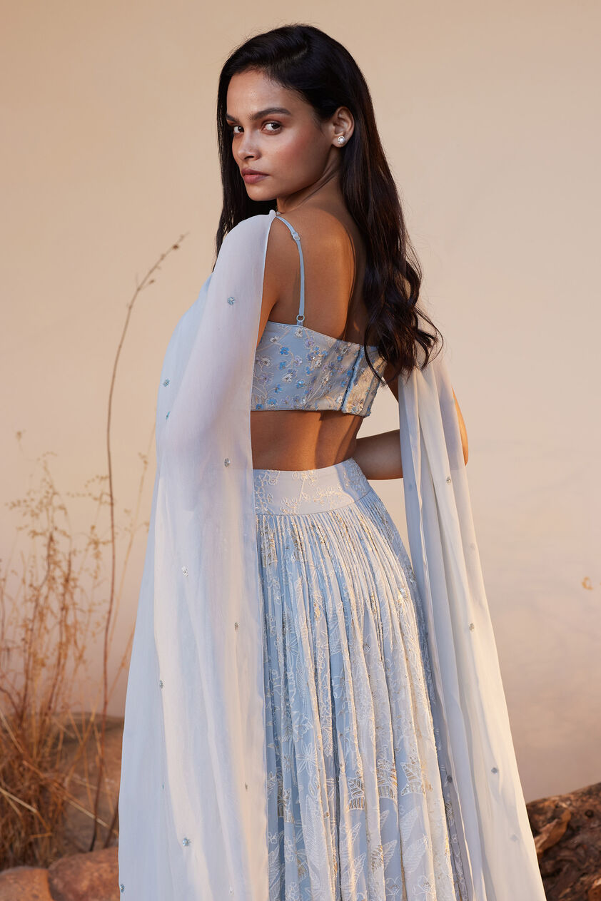Ahlam Skirt Set - Powder Blue, Powder Blue, image 6