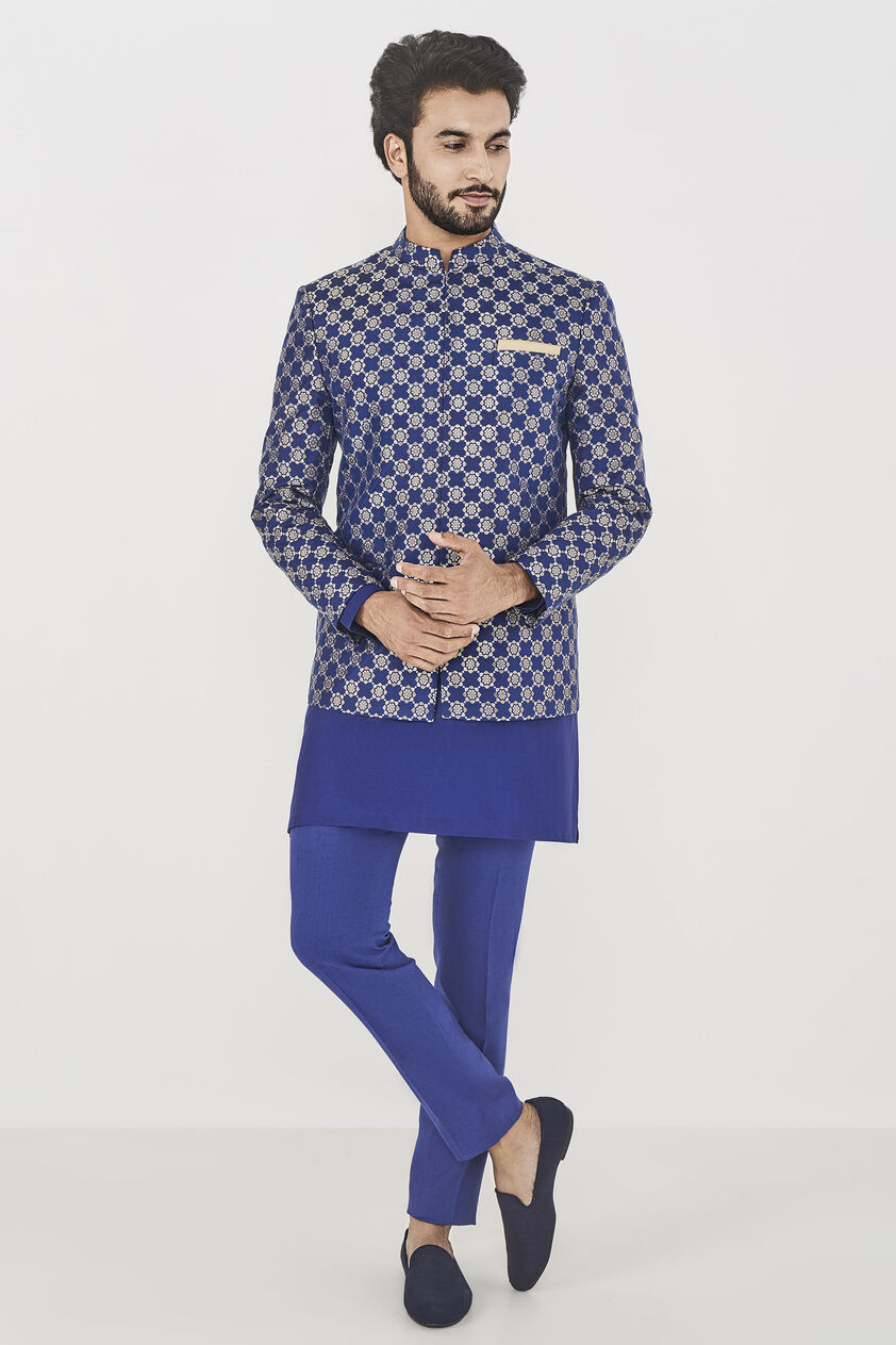 Purnit Bandhgala - Navy, Navy, image 1