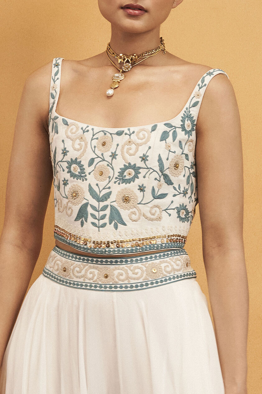 Whisper Of The Woods Skirt Set - Cream, Cream, image 3