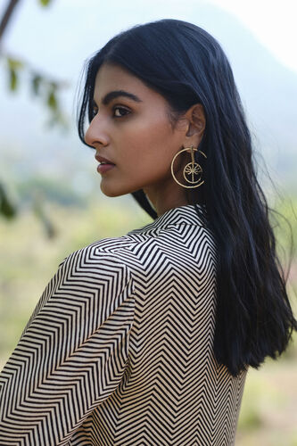 Chevron Shirt Coord - Black, Black, image 3