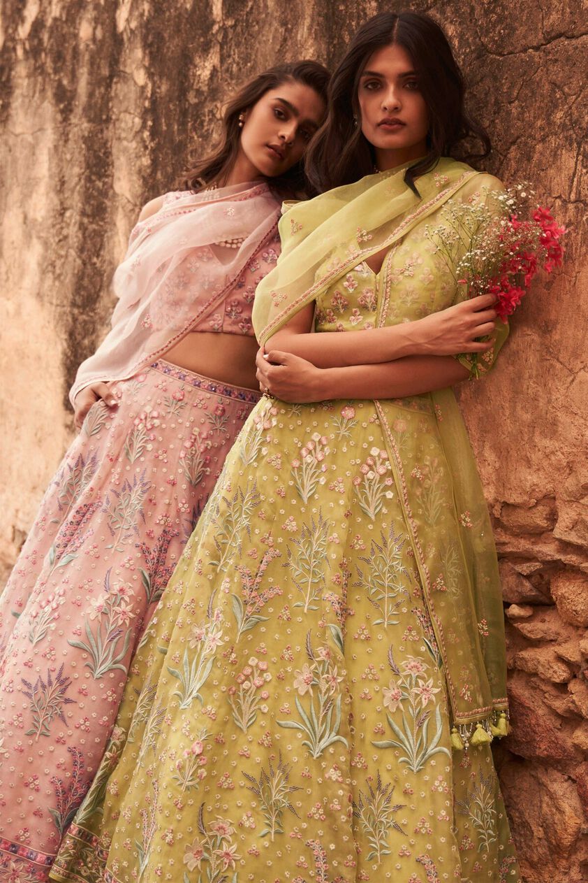 4 - Yaruhi Crop Top & Skirt Set – Lime, image 4