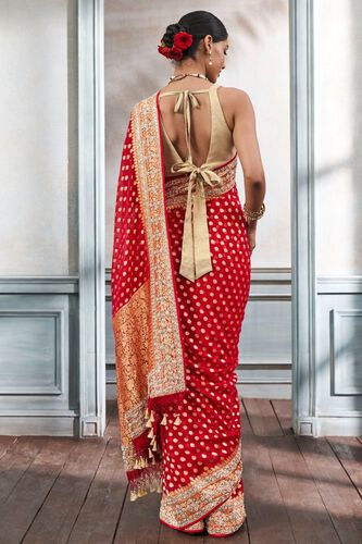 3 - Rahini Saree Set – Red, image 3