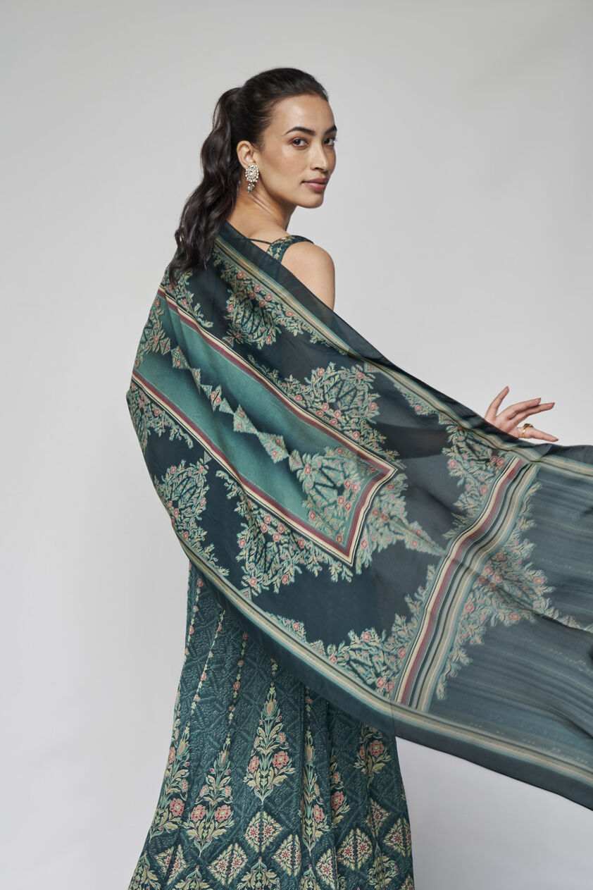 Mayin Scarf - Green, Green, image 2