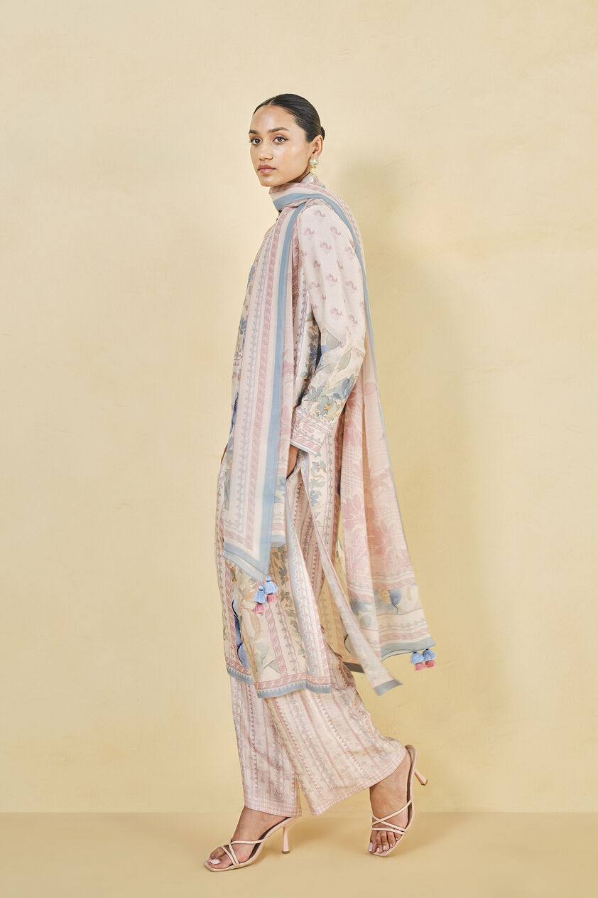 Laverna Embroidered Suit Set - Blush, Blush, image 3