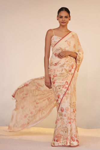Kiana Saree Set - White, White, image 1