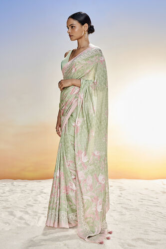 Floriana Saree Set - Sage, Sage, image 3
