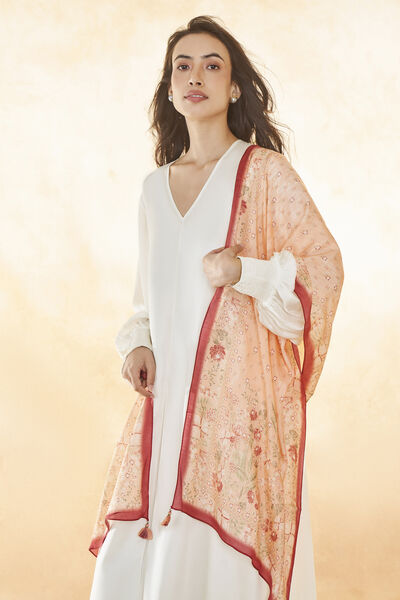 Alora Dupatta - Peach