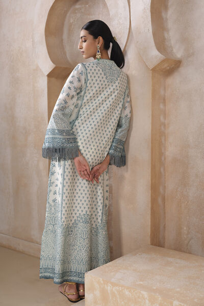 Anaya Silk Kaftan - White