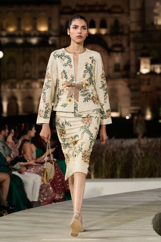 Meadowfern Embroidered Skirt Set - Ivory, Ivory, image 1