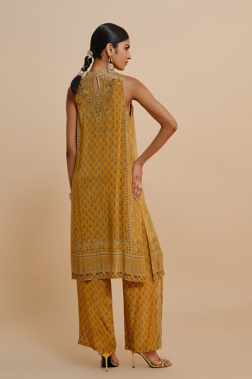 Emira A-line Kurta Set - Yellow, Yellow, image 2