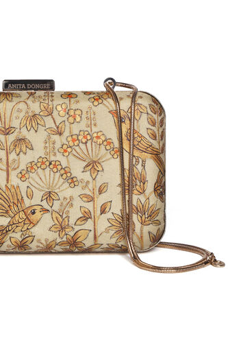Pichhwai Clutch - Canary Gold, Gold, image 12