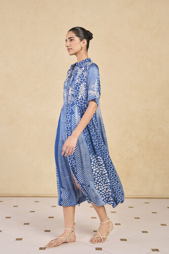 Talivere Handcrafted Dabu Dress - Blue, Blue, image 3