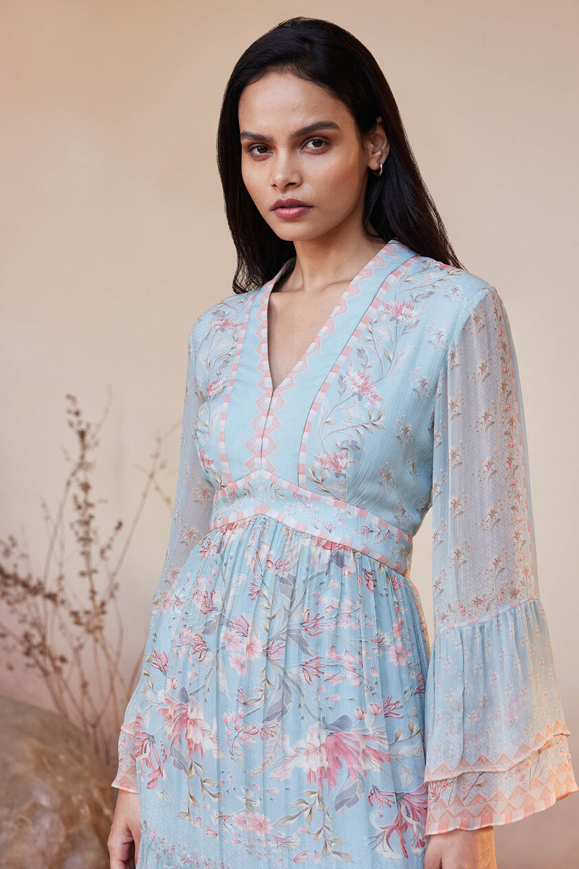 Sonora Dress - Blue, Blue, image 5