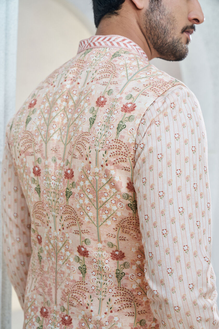 Aakesh Nehru Jacket - Salmon, Salmon, image 6