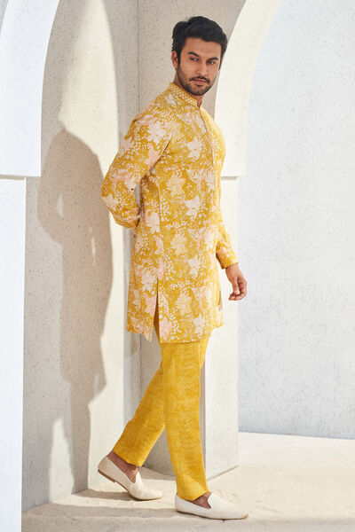 Malhar Kurta - Mustard